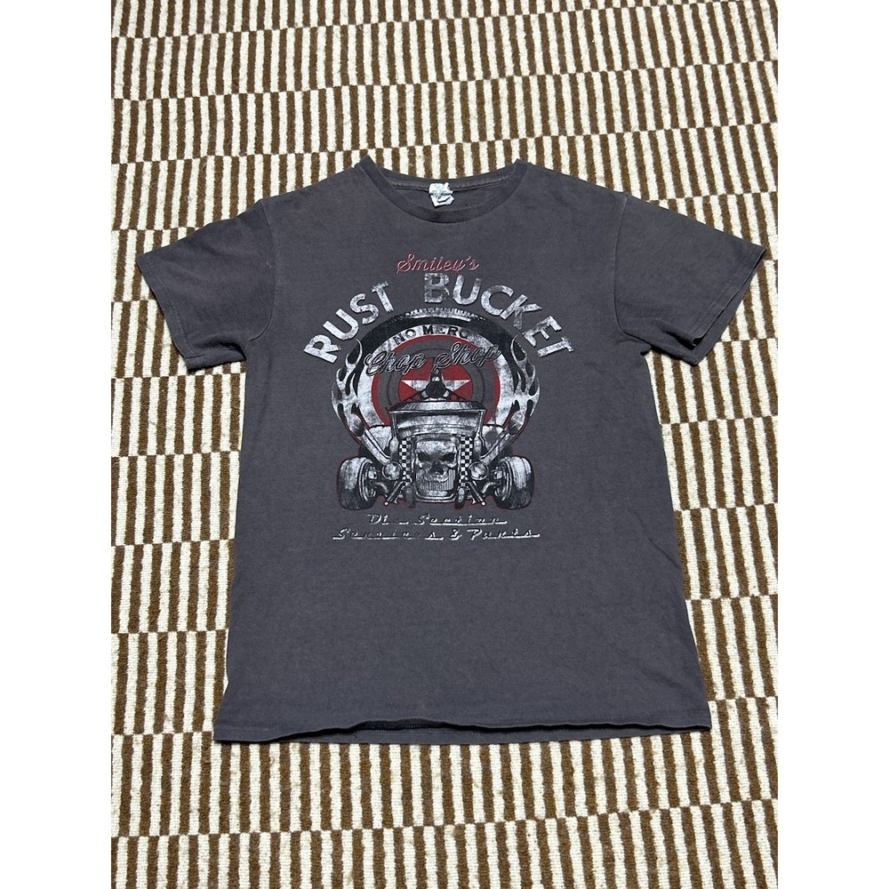 Vintage Smiley's Rust Bucket Racing T Shirt Men's Small Faded Distressed Tee VTG